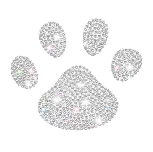 Paw Rhinestone Stickers