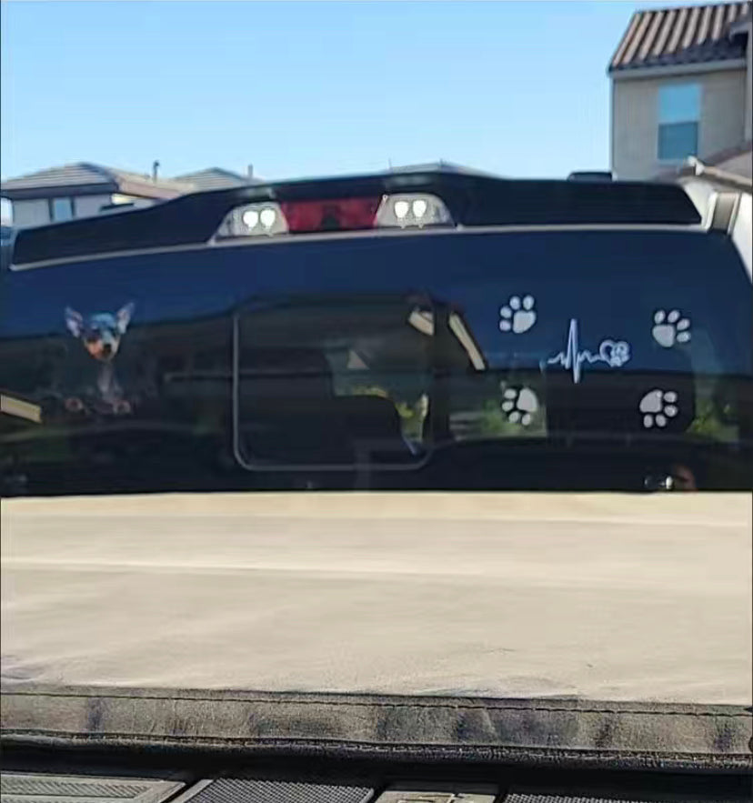Paw Rhinestone Stickers