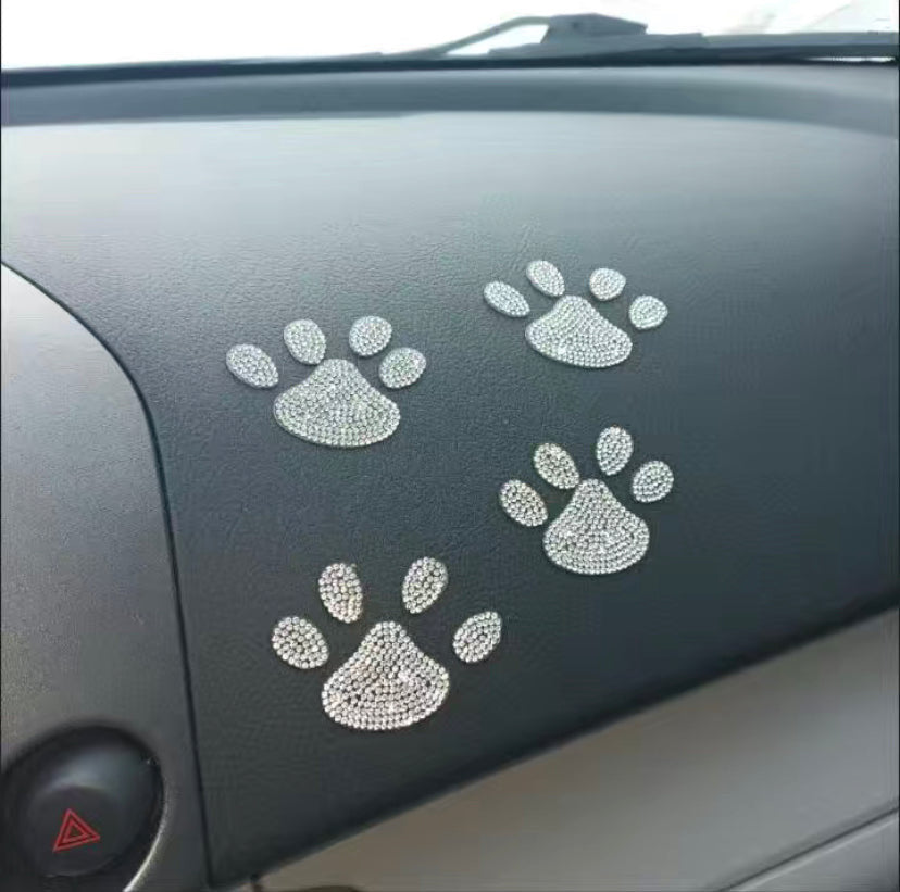 Paw Rhinestone Stickers
