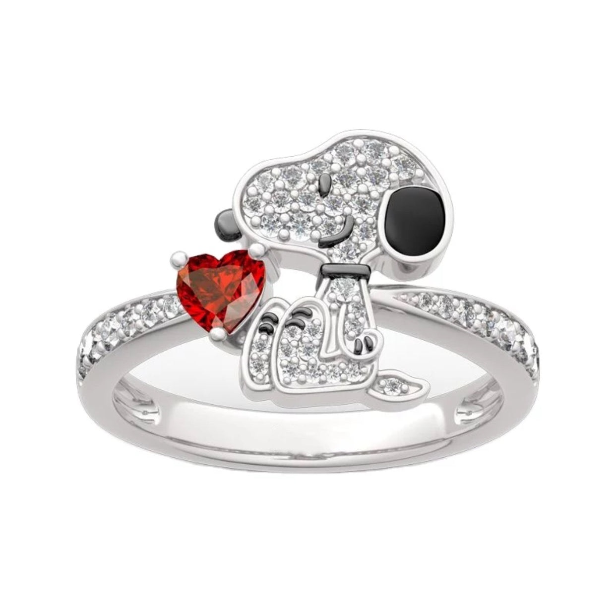 Snoopy Heart Ring