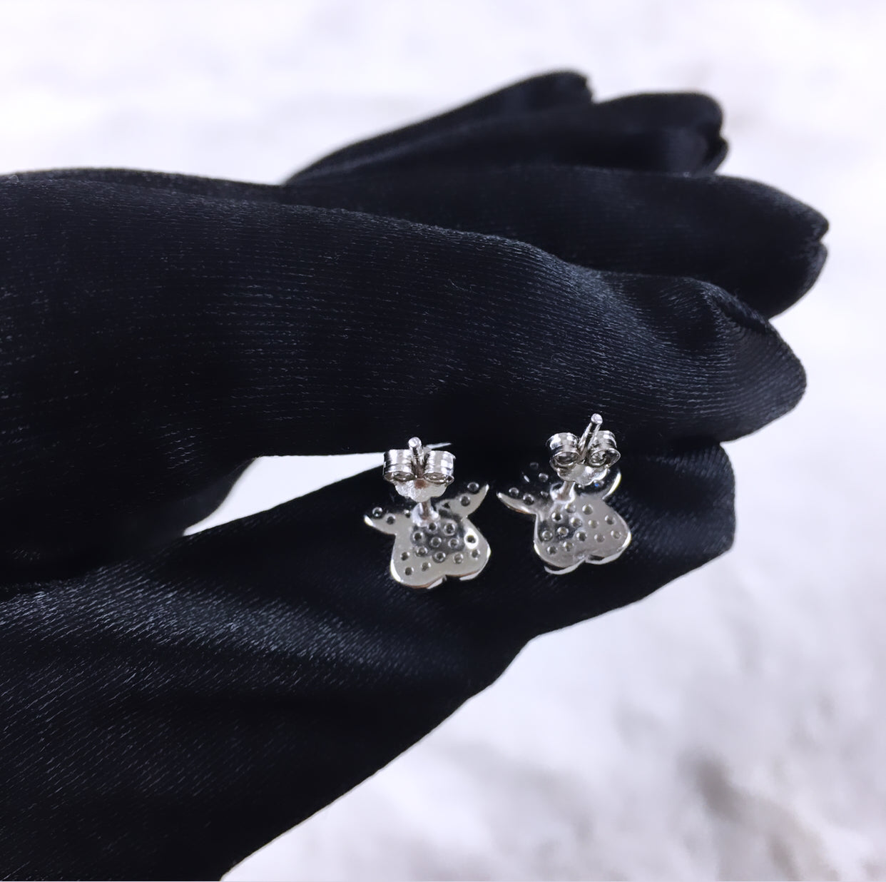 Heart Dog Paw Earrings