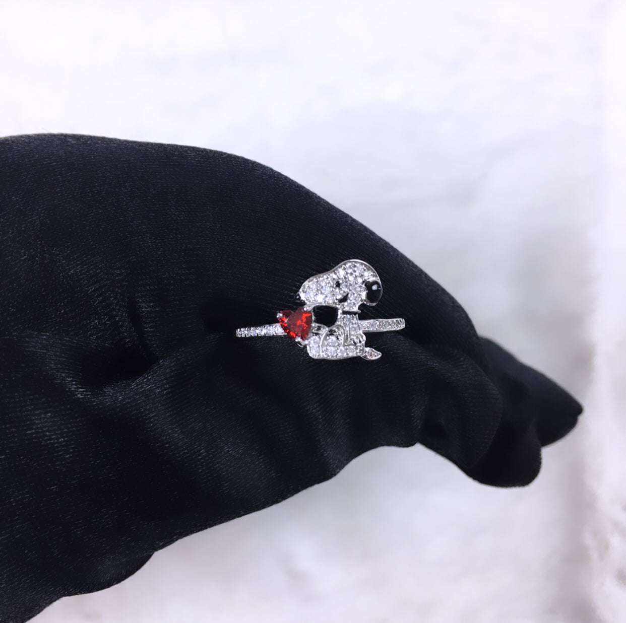 Snoopy Heart Ring